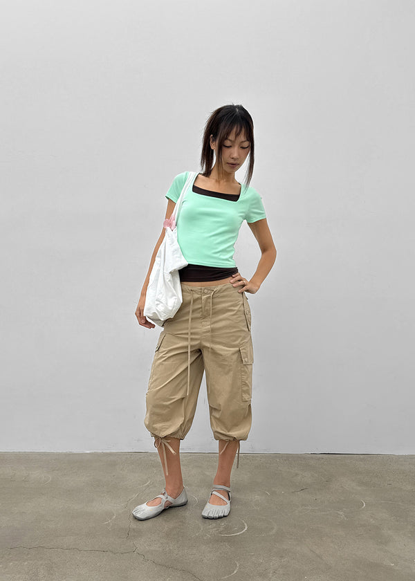 HelloT Capri Cargo Pants