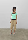 HelloT Capri Cargo Pants