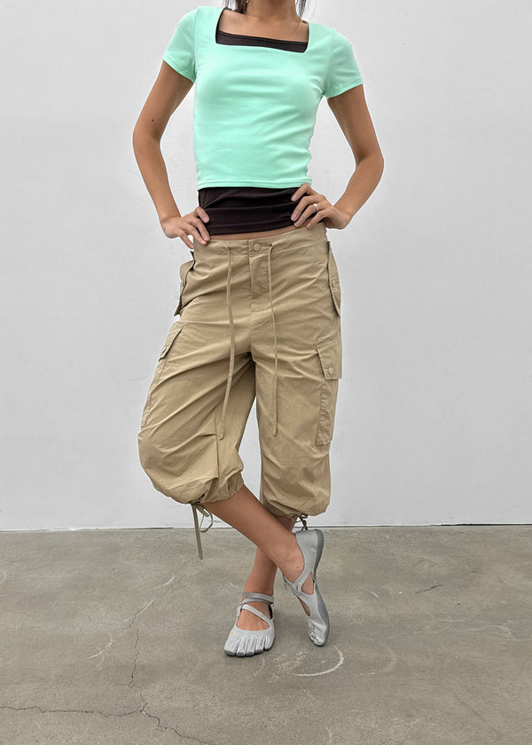 HelloT Capri Cargo Pants