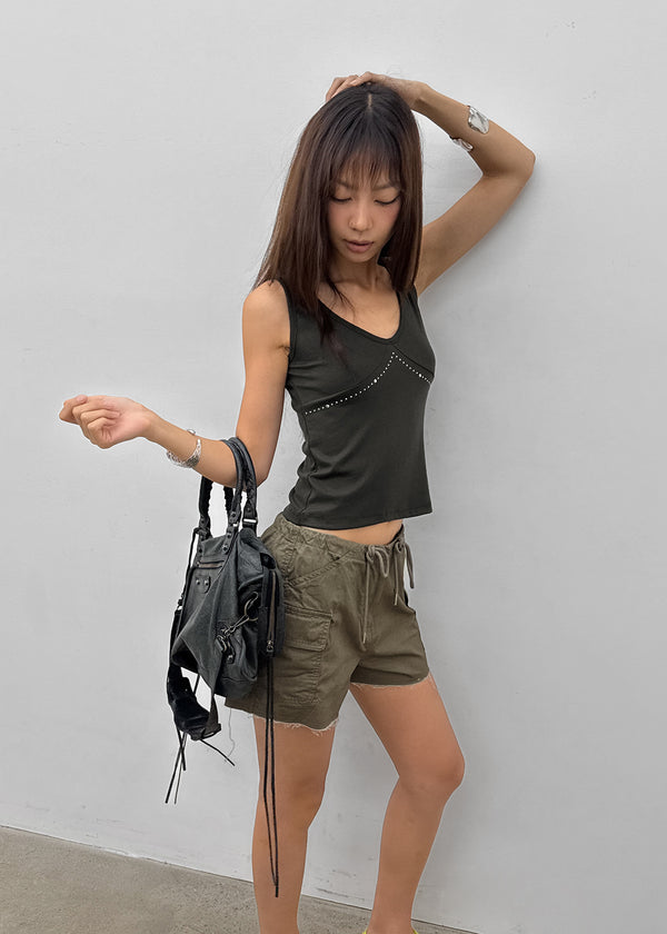 Rosike studded sleeveless