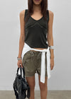 Rosike studded sleeveless
