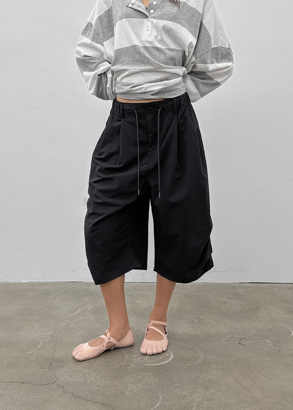 (UNISEX) Handimer Nylon Back-Banding Bermuda Shorts