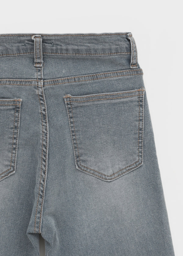 Relling Slit Capri Denim Pants