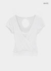 Meko Lace Wrap Short Sleeve Tee