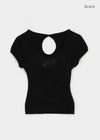 Meko Lace Wrap Short Sleeve Tee