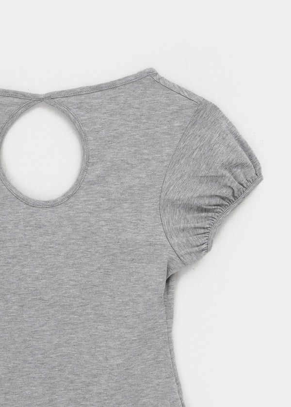 Meko Lace Wrap Short Sleeve Tee