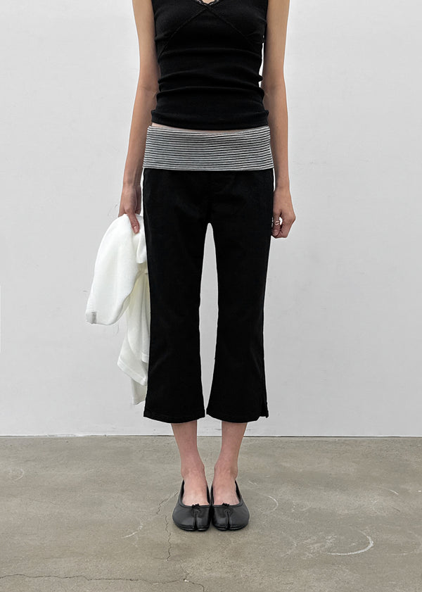 Sullyn Striped Folding Capri Pants