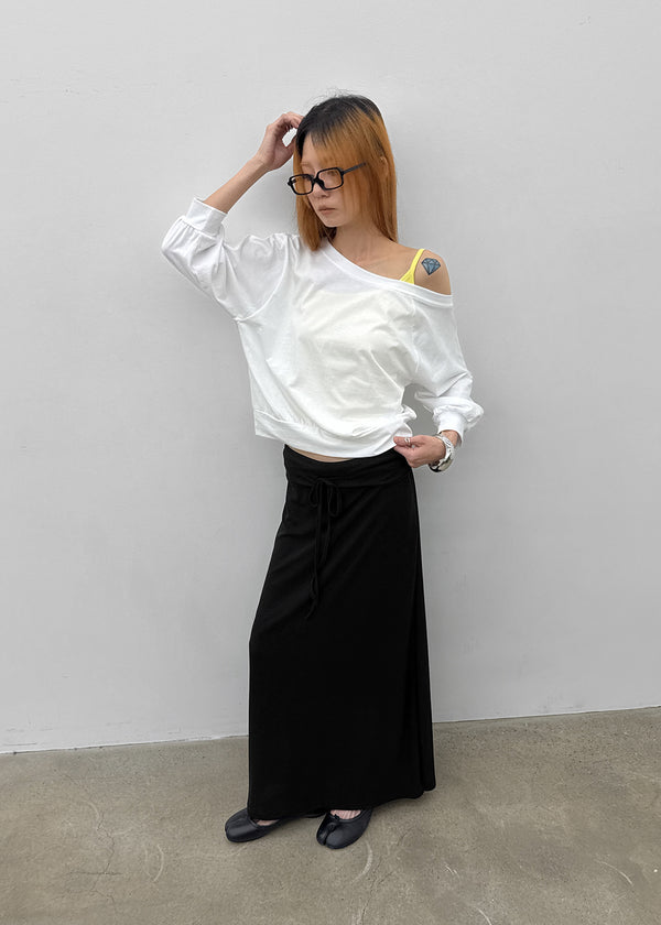 Bleak Off-shoulder 3/4 Sleeve Sweatshirt