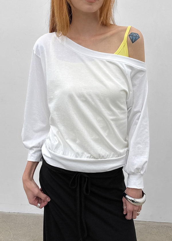 Bleak Off-shoulder 3/4 Sleeve Sweatshirt