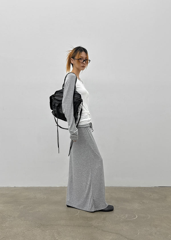 Tame boat neck raglan long sleeves
