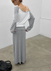 Tame boat neck raglan long sleeves