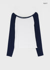 Tame boat neck raglan long sleeves