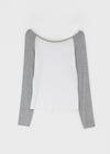 Tame boat neck raglan long sleeves