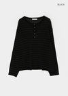 Scant Loose Fit Henley Neck Knit