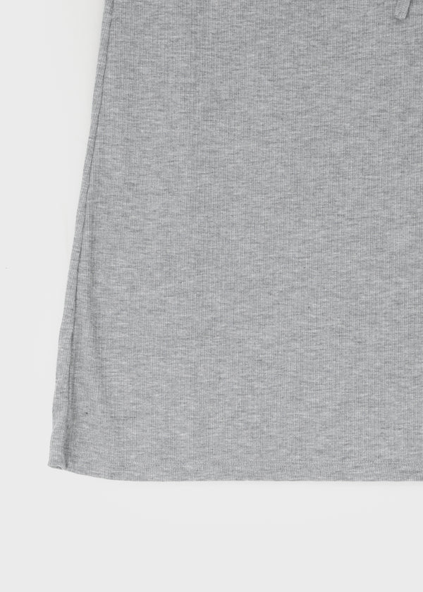 Koux ribbed folding long skirt