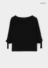Swerve Henley Neck Rolled-up 3/4 Sleeve Tee