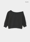 Bleak Off-shoulder 3/4 Sleeve Sweatshirt