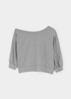 Bleak Off-shoulder 3/4 Sleeve Sweatshirt