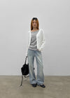 Gash Damaged Bootcut Denim Pants