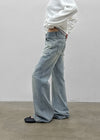 Gash Damaged Bootcut Denim Pants