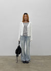 Gash Damaged Bootcut Denim Pants