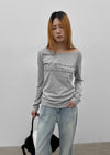 Gash Damaged Bootcut Denim Pants