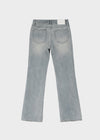 Gash Damaged Bootcut Denim Pants