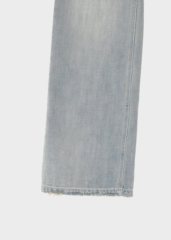 Gash Damaged Bootcut Denim Pants
