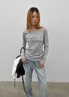 Spern Lettering Tencel Long Sleeve Tee