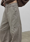 (UNISEX) Remnant Pigment Wide Cargo Pants