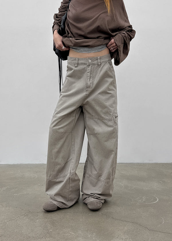 (UNISEX) Remnant Pigment Wide Cargo Pants