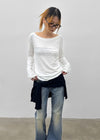 Spern Lettering Tencel Long Sleeve Tee