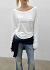 Spern Lettering Tencel Long Sleeve Tee