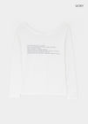 Spern Lettering Tencel Long Sleeve Tee