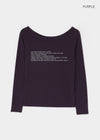 Spern Lettering Tencel Long Sleeve Tee