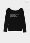 Spern Lettering Tencel Long Sleeve Tee