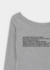 Spern Lettering Tencel Long Sleeve Tee