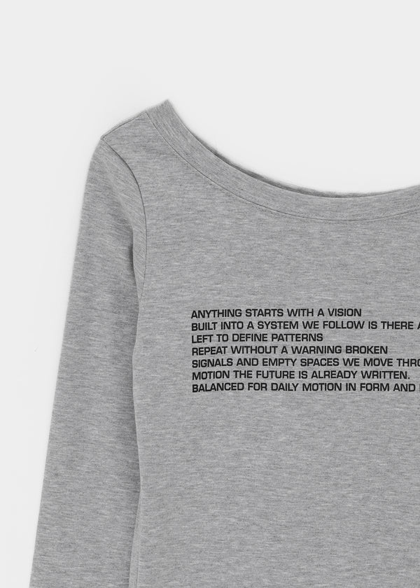 Spern Lettering Tencel Long Sleeve Tee