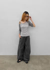 Frange Raglan 3/4 Sleeveless