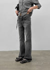 Moro's Washed Bootcut Denim Pants