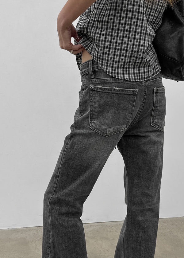 Moro's Washed Bootcut Denim Pants
