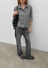 Moro's Washed Bootcut Denim Pants