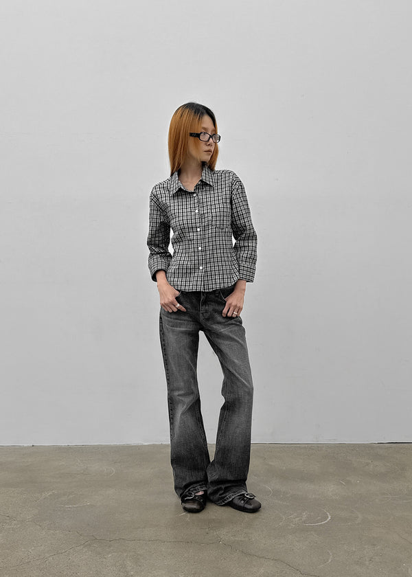Moro's Washed Bootcut Denim Pants
