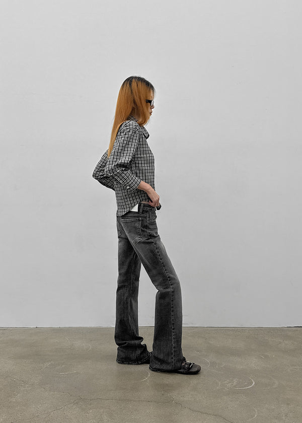 Moro's Washed Bootcut Denim Pants