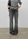 Moro's Washed Bootcut Denim Pants