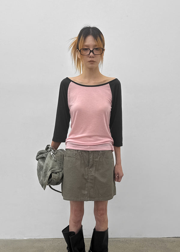Frange Raglan 3/4 Sleeveless