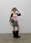 Frange Raglan 3/4 Sleeveless