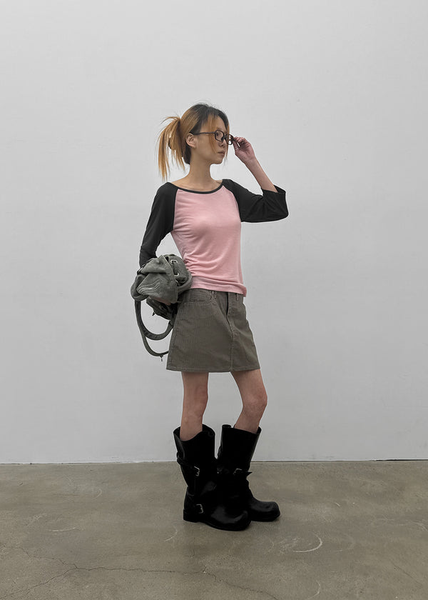 Frange Raglan 3/4 Sleeveless