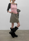 Frange Raglan 3/4 Sleeveless