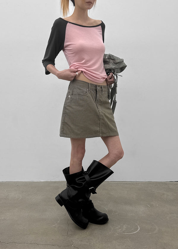 Frange Raglan 3/4 Sleeveless